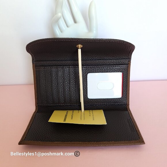 DOONEY & BOURKE Colorblocked Pebbled Grain Leather Continental Clutch Wallet - Picture 12 of 16